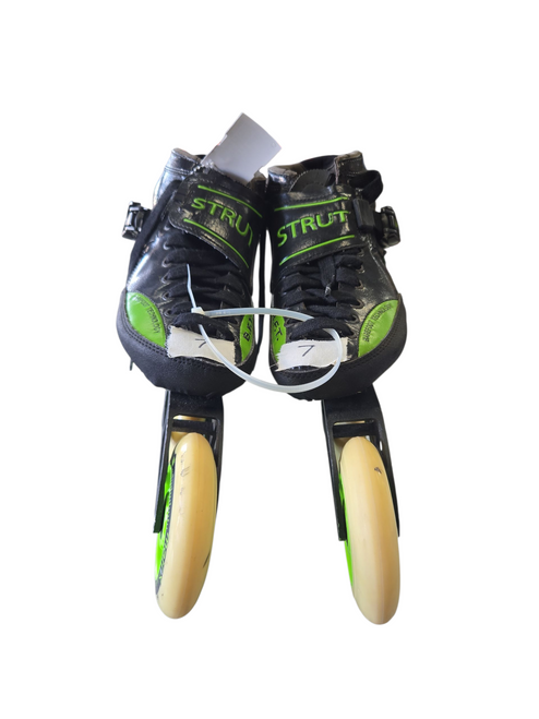 Vist Large View of Product Image Which is Used LUIGINO B.F.T. STRUT Racing Inline Skates Black Senior 7