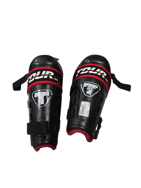 Vist Large View of Product Image Which is Used Tour Skate SHIN GUARDS Senior Shin Guards Black 15"
