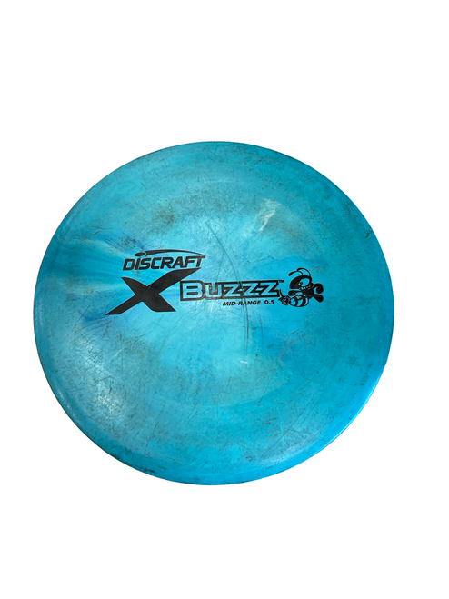 Used Discraft BUZZ Disc Golf Mid Range Royal Blue 11682-S000122302 Vist Large View of Product Image Which is Used Discraft BUZZ Disc Golf Mid Range Royal Blue