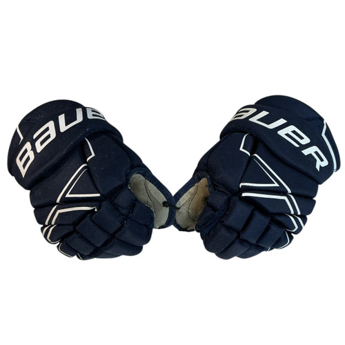 Vist Large View of Product Image Which is Used Bauer NSX Junior Gloves Navy Blue 10"