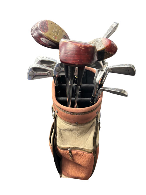 Vist Large View of Product Image Which is Used Titleist ACUSHNET 3-PW DRIVER/WOODS Mens Package Set RH Brown 13 Piece