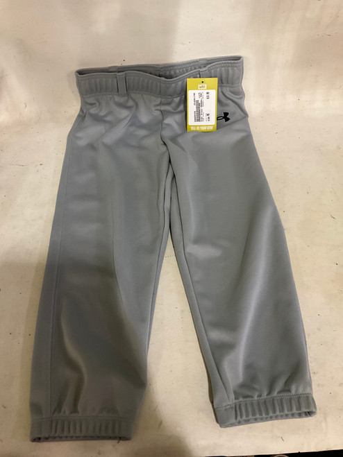 Vist Large View of Product Image Which is Used Under Armour BASEBALL PANTS YM BB/SB Pant Boys Grey MD