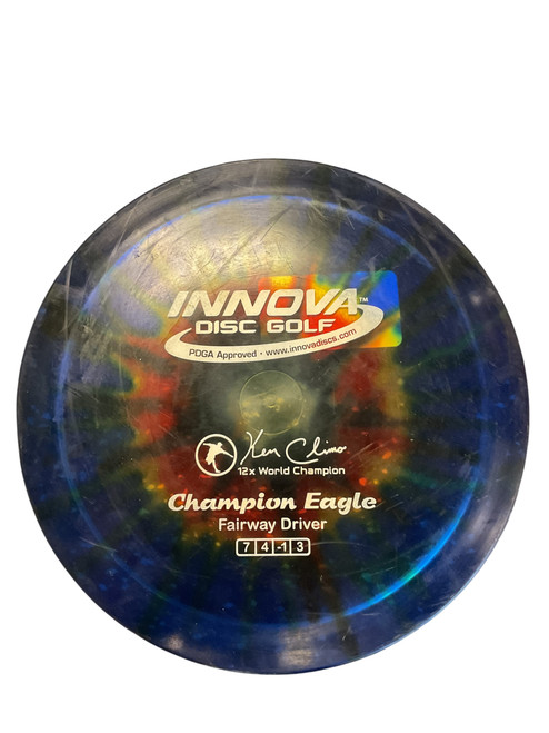 Used Innova CHAMPION EAGLE Disc Golf Driver Navy Blue 11861-S000026756 Vist Large View of Product Image Which is Used Innova CHAMPION EAGLE Disc Golf Driver Navy Blue