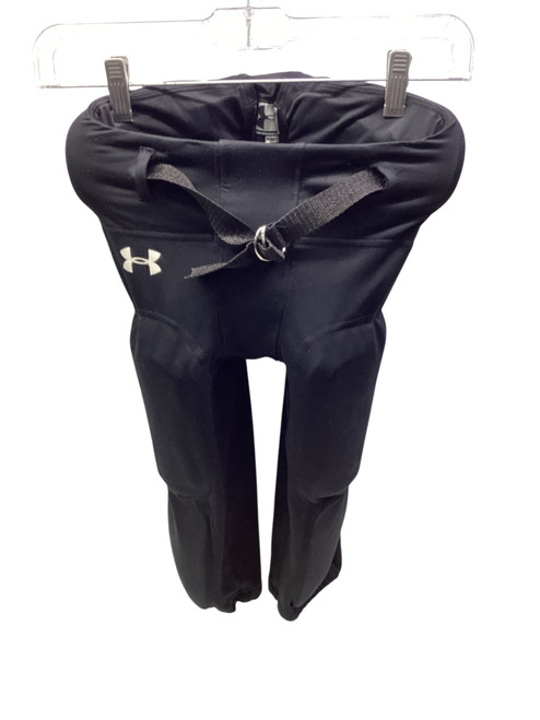 Vist Large View of Product Image Which is Used Under Armour INTEGRATED FB PANTS Youth FB Integrated Pants Black MD