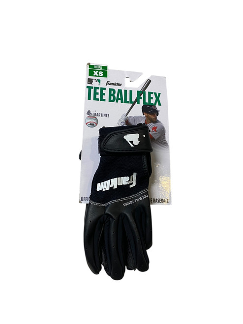 Used Franklin BB/SB Batting Gloves Black XS 11706-S000365385 Vist Large View of Product Image Which is Used Franklin BB/SB Batting Gloves Black XS