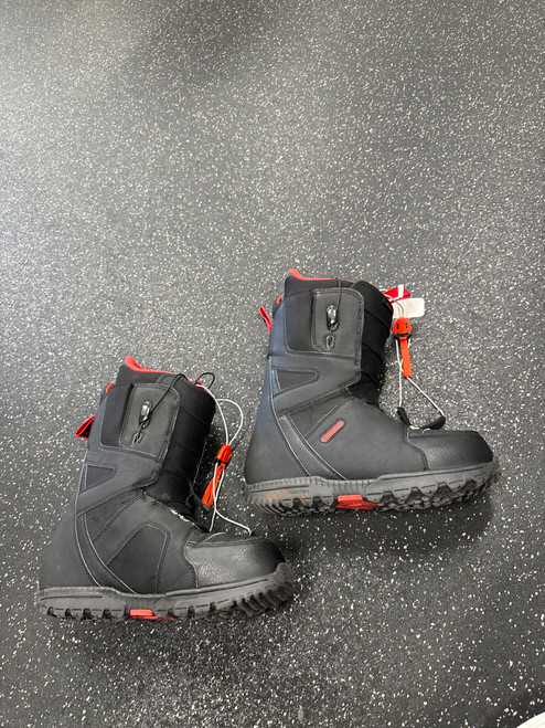 Vist Large View of Product Image Which is Used Burton MOTO Mens Snowboard Boots Black Senior 10.5