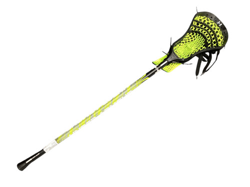 Vist Large View of Product Image Which is Used Under Armour NEXGEN 6099 ALLOY Men Lacrosse Atk/Mid Complete Stick Black