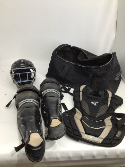 Vist Large View of Product Image Which is Used Easton GAMETIME ADULT CATCHERS SET Catchers Helmet w/Mask Black One Size