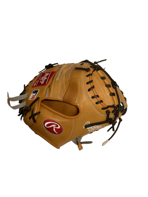Vist Large View of Product Image Which is Used Rawlings HEART OF THE HIDE BB/SB Catchers RH Throw Brown 33"
