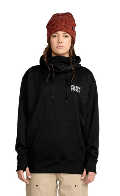 Vist Large View of Product Image Which is New VOLCOM WOMEN'S RIDING HYDRO HOODY BLACK MD