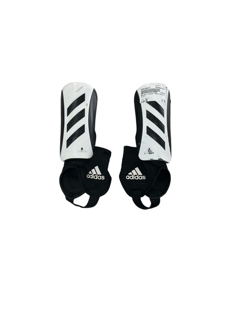 Vist Large View of Product Image Which is Used Adidas Soccer Shin Guards Junior White MD