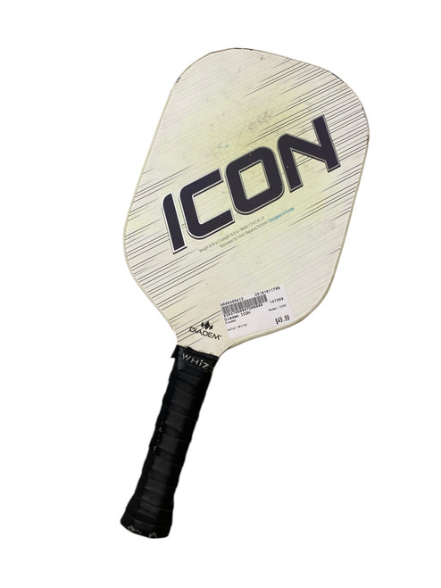 Vist Large View of Product Image Which is Used Diadem ICON Pickleball Racquet White
