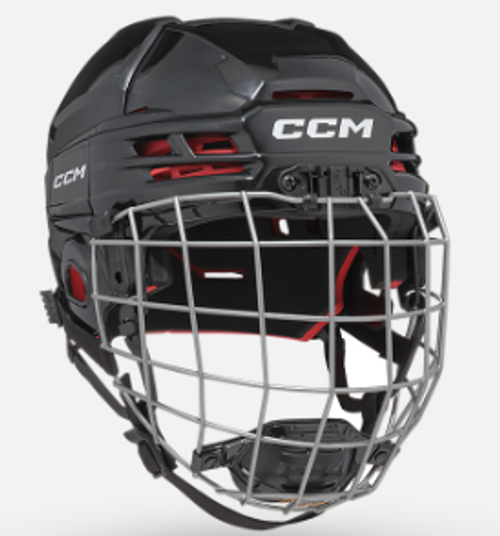 Vist Large View of Product Image Which is New CCM TACKS 70 YTH Helmet Cage Combo Black One Size - AGES 3-7