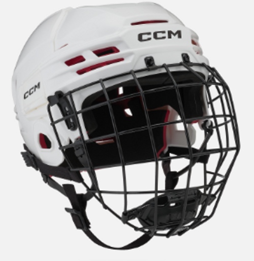 Vist Large View of Product Image Which is New CCM TACKS 70 SR Helmet Cage Combo White MD