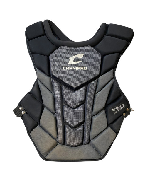 Used Champro BLACK CHEST PROTECTOR Catchers Chest Protector Black Junior 11706-S000365419 Vist Large View of Product Image Which is Used Champro BLACK CHEST PROTECTOR Catchers Chest Protector Black Junior