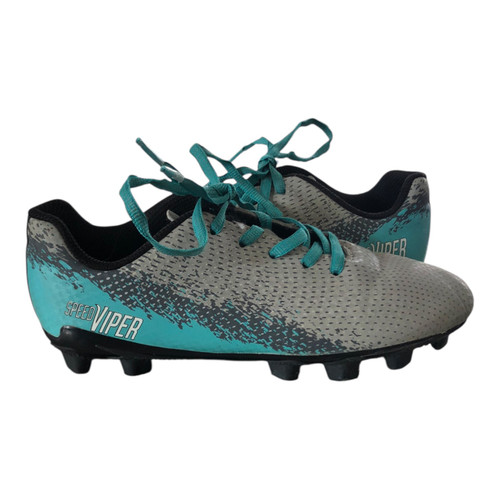 Vist Large View of Product Image Which is Used Soccer Cleats Grey Junior 02
