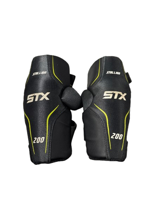 Used STX STX STALLION 200 ARM PADS Lacrosse Arm Pads/Guards Black XS 11843-S000018778 Vist Large View of Product Image Which is Used STX STX STALLION 200 ARM PADS Lacrosse Arm Pads/Guards Black XS