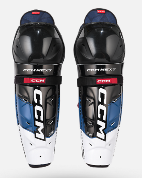 Vist Large View of Product Image Which is New CCM NEXT SHIN GUARD Senior Shin Guards 14"