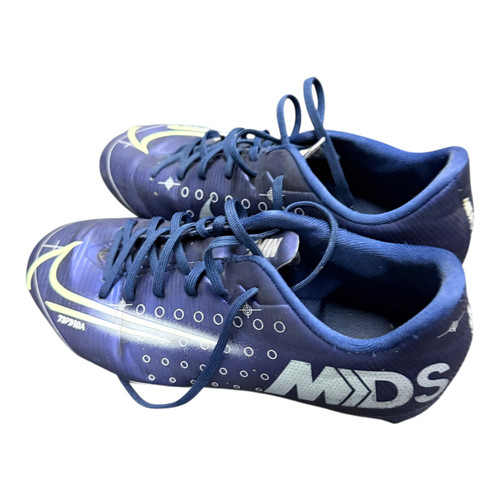 Vist Large View of Product Image Which is Used Nike MERCURIAL Soccer Cleats Navy Blue Junior 05