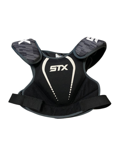 Used STX STALLION 75 Lacrosse Shoulder Pads Black MD 11706-S000365430 Vist Large View of Product Image Which is Used STX STALLION 75 Lacrosse Shoulder Pads Black MD