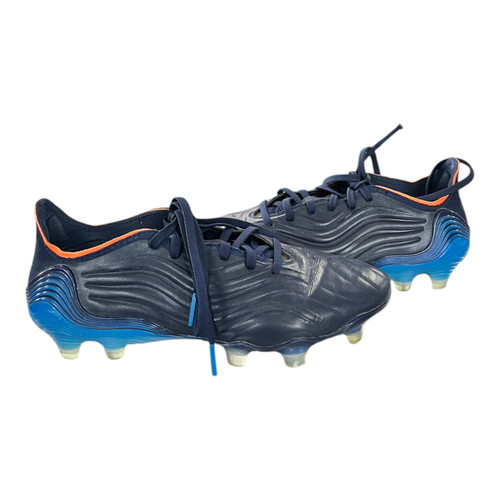Vist Large View of Product Image Which is Used Adidas Soccer Cleats Navy Blue Junior 04.5