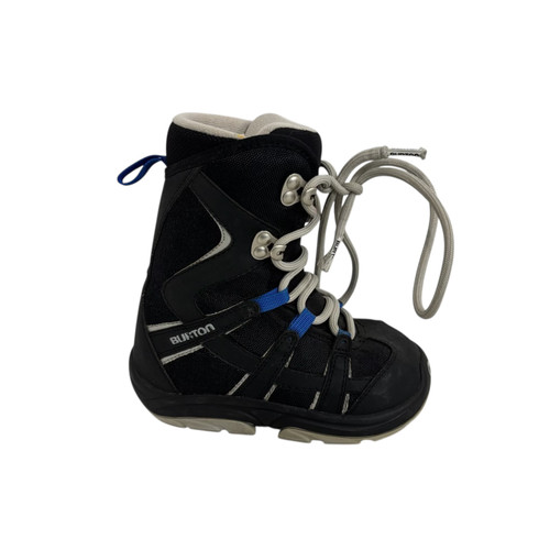 Vist Large View of Product Image Which is Used Burton MOTO KIDS Snowboard Boots Black Junior Size 1