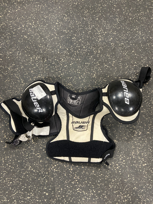 Vist Large View of Product Image Which is Used Bauer Youth Shoulder Pads SM