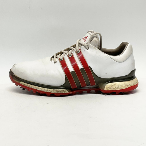 Vist Large View of Product Image Which is Used Adidas Mens Golf Shoes White Senior 9
