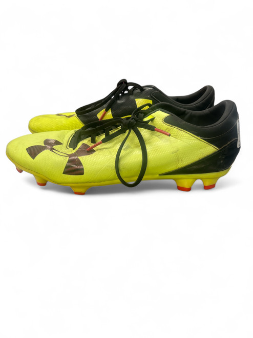 Vist Large View of Product Image Which is Used Under Armour Adult FB Cleats Yellow Senior 10.5