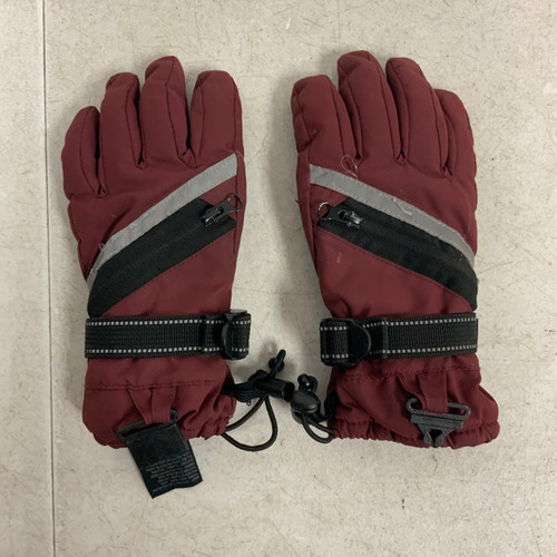 Vist Large View of Product Image Which is Used ALL IN MOTION 4-7 Outerwear Boys Gloves Maroon Youth
