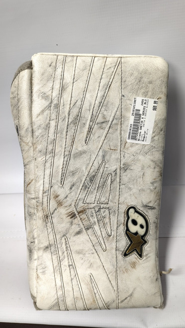 Vist Large View of Product Image Which is Used Brians GNETIK X SERIES BLOCKER Senior Goalie Blocker White