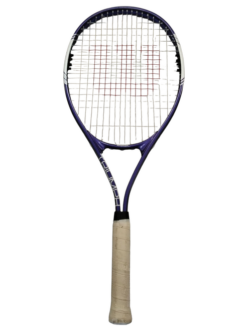 Used Wilson TRIUMPH Adult Tennis Racquet Purple 4 1/4" 11866-S000029881 Vist Large View of Product Image Which is Used Wilson TRIUMPH Adult Tennis Racquet Purple 4 1/4"