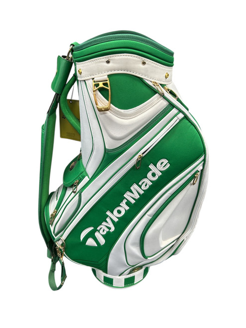 Vist Large View of Product Image Which is Used Taylormade 2017 MASTERS STAFF BAG Mens Cart Bag White And Green