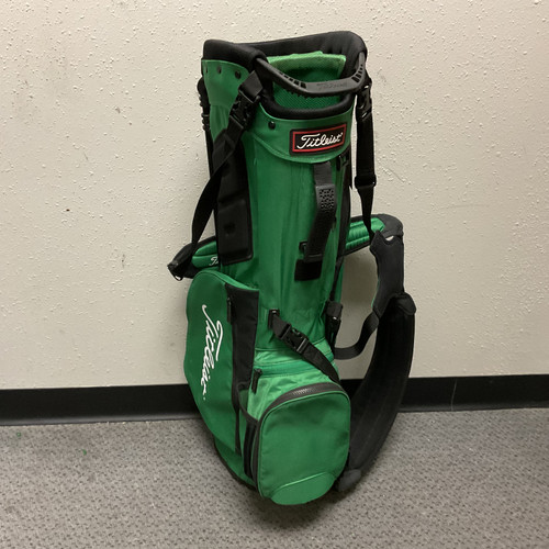Vist Large View of Product Image Which is Used Titleist 4 PLAYERS Mens Stand Bag Black And Green