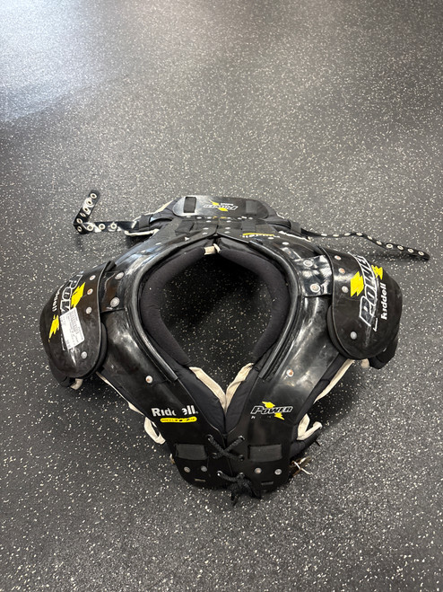 Vist Large View of Product Image Which is Used Riddell PHENOM SK SP FB Shoulder Pads Black LG