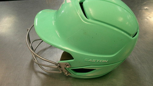 Vist Large View of Product Image Which is Used Easton ALPHA W MASK Batting Helmet w/Mask Teal SM