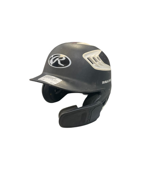 Vist Large View of Product Image Which is Used Rawlings R16J-R1 Batting Helmet No Mask Black S/M