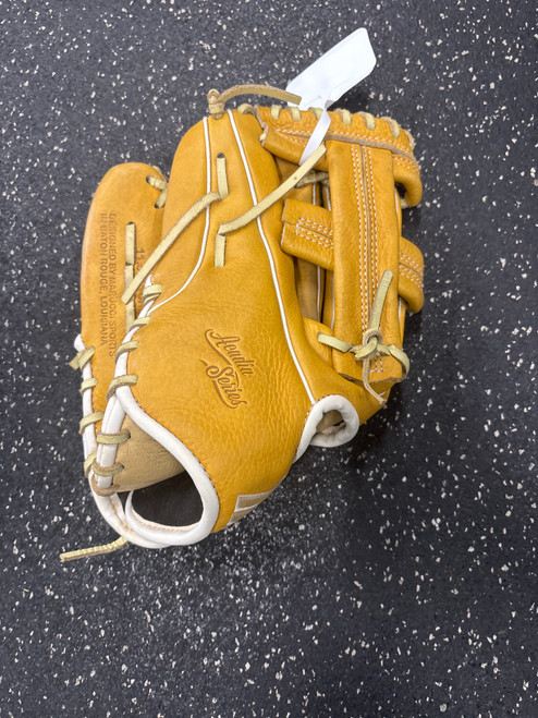 Vist Large View of Product Image Which is Used Marucci MFG2AC43A4 BB/SB Glove LH Throw Brown 11 1/2"