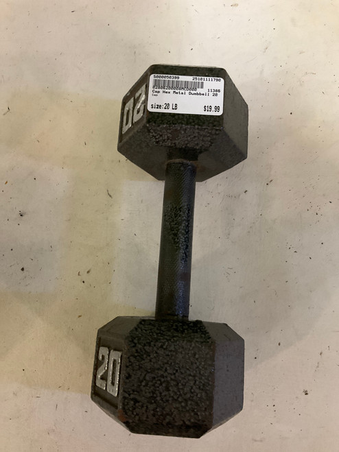 Vist Large View of Product Image Which is Used Cap Hex Dumbbell (Each) 20 lb