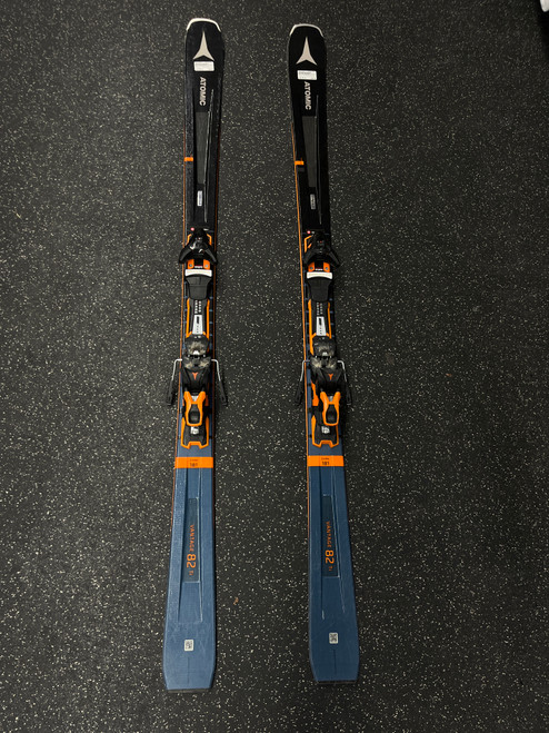 Vist Large View of Product Image Which is Used Atomic VANTAGE 82 TI Mens DH Ski/Binding Black 181 cm