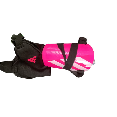 Vist Large View of Product Image Which is Used Adidas Soccer Shin Guards Junior Pink LG