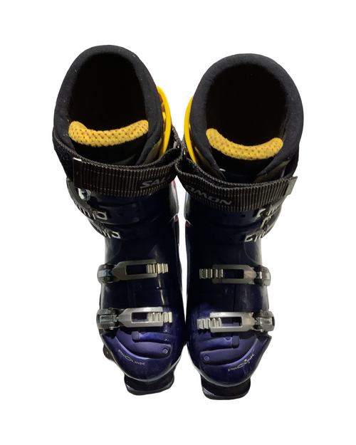 Vist Large View of Product Image Which is Used Salomon AXE Mens DH Ski Boot Navy Blue 315 MP - M13.5