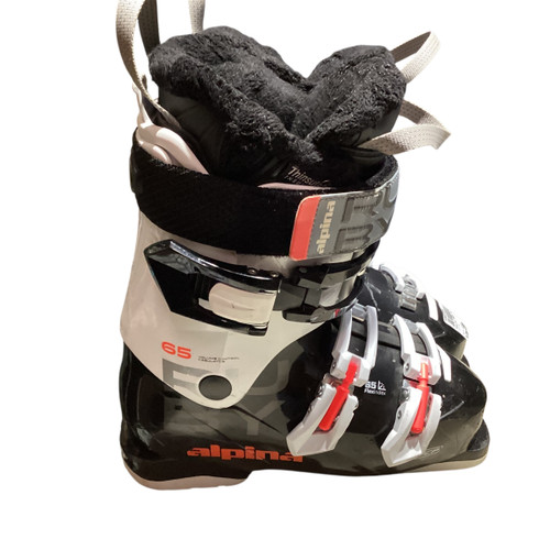Vist Large View of Product Image Which is Used Alpina RUBY 65 Womens DH Ski Boot Black 235 MP - J05.5 - W06.5