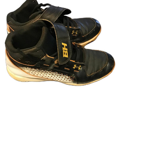 Vist Large View of Product Image Which is Used Under Armour 3024325-001 Baseball Cleats Black Junior 06