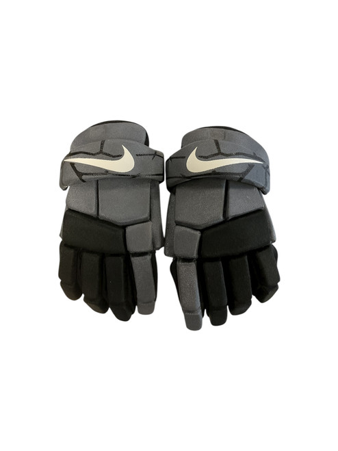 Vist Large View of Product Image Which is Used Nike VAPOR LT Lacrosse Gloves Junior Grey 18"