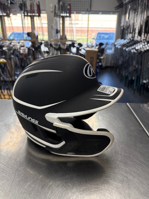 Vist Large View of Product Image Which is Used Rawlings MACH W/JAWGUARD JR Batting Helmet w/Mask Black One Size
