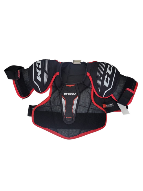 Vist Large View of Product Image Which is Used CCM JETSPEED EDGE Junior Shoulder Pads LG