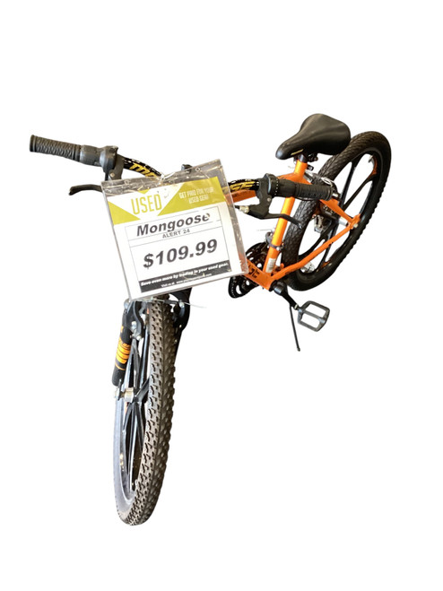 Vist Large View of Product Image Which is Used Mongoose ALERT 24 Mountain Bike Mens Orange 58-61cm - 23-24" - XXL Frame