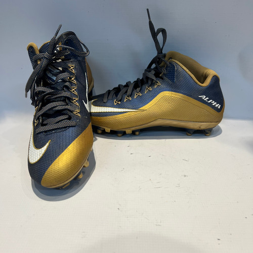 Vist Large View of Product Image Which is Used Nike Adult FB Cleats Royal Blue And Gold Senior 10.5