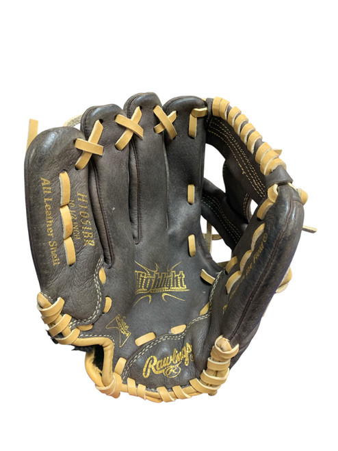 Vist Large View of Product Image Which is Used Rawlings HIGHLIGHT 10.5 BROWN BB/SB Glove LH Throw Brown 10 1/2"